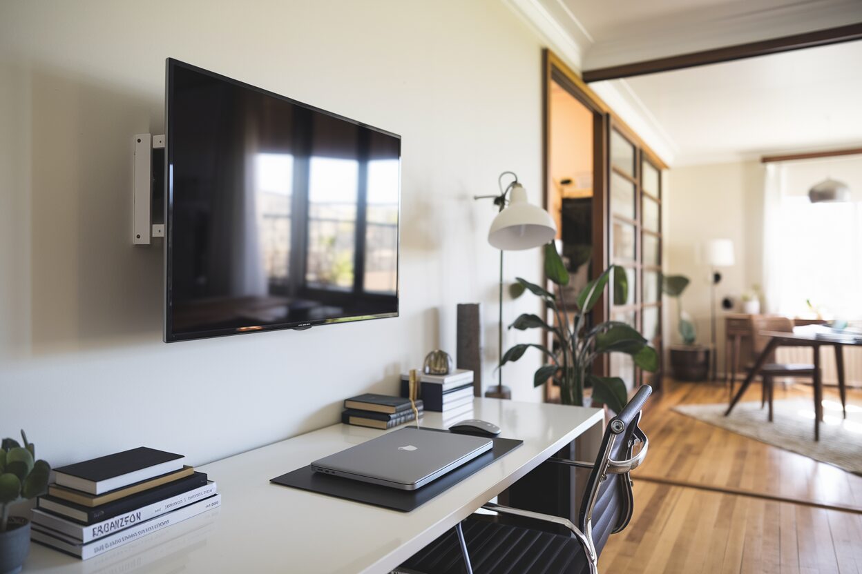 TV wall mounting with hidden cables in Innaloo, Perth WA